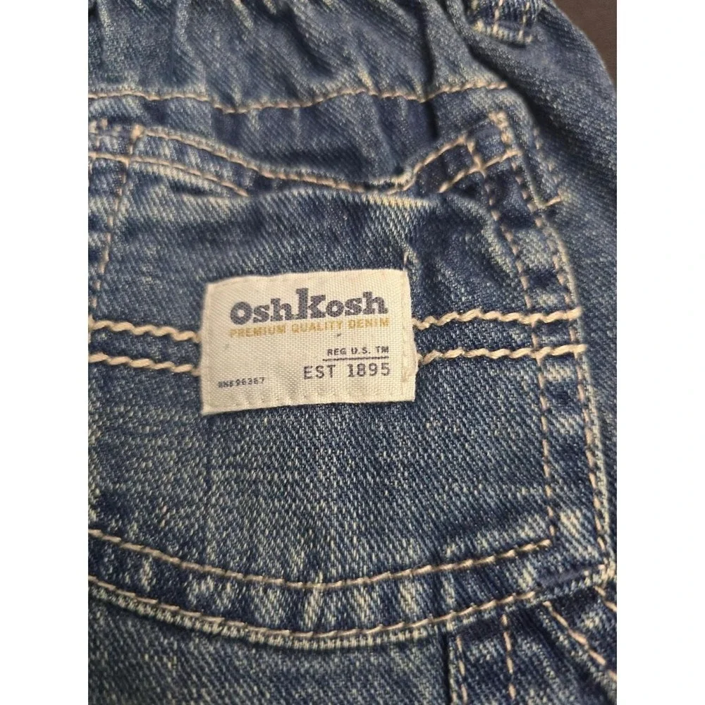 OshKosh B'gosh Baby Denim Carpenter Shorts – Size 9 Months